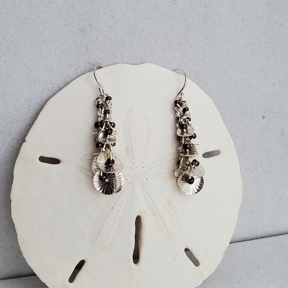 Silpada Waterfall Sterling Silver Seed Bead Earrings - Picture 4 of 14